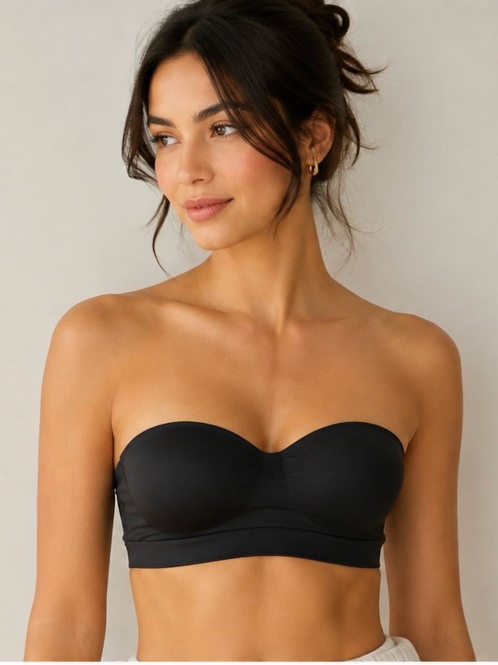 Soma Black Strapless Seamless Bandeau